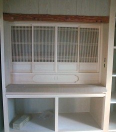 ガラス障子（アカイ）の取り付け